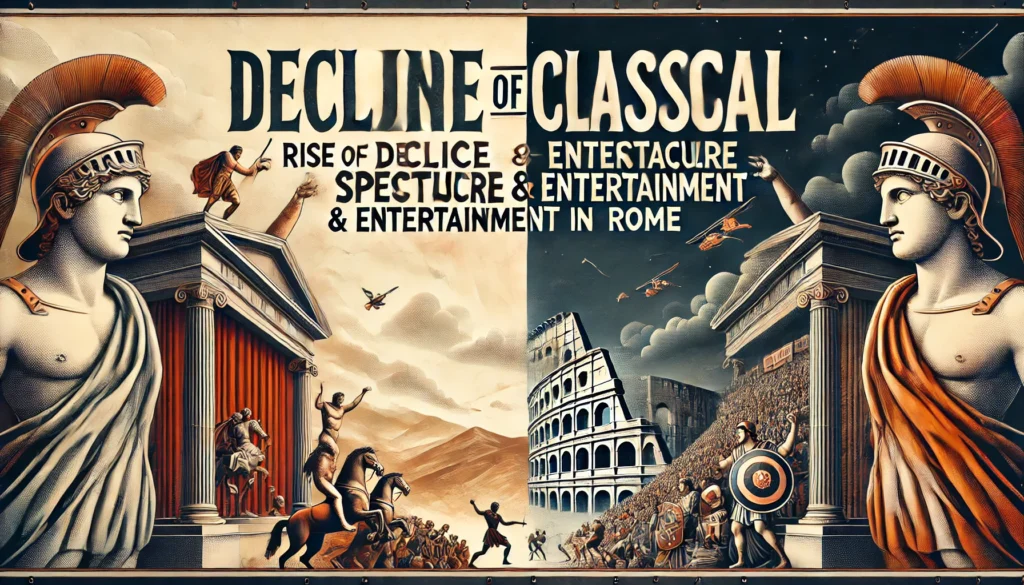 Decline of Classical Drama (Rise of Spectacle & Entertainment in Rome)