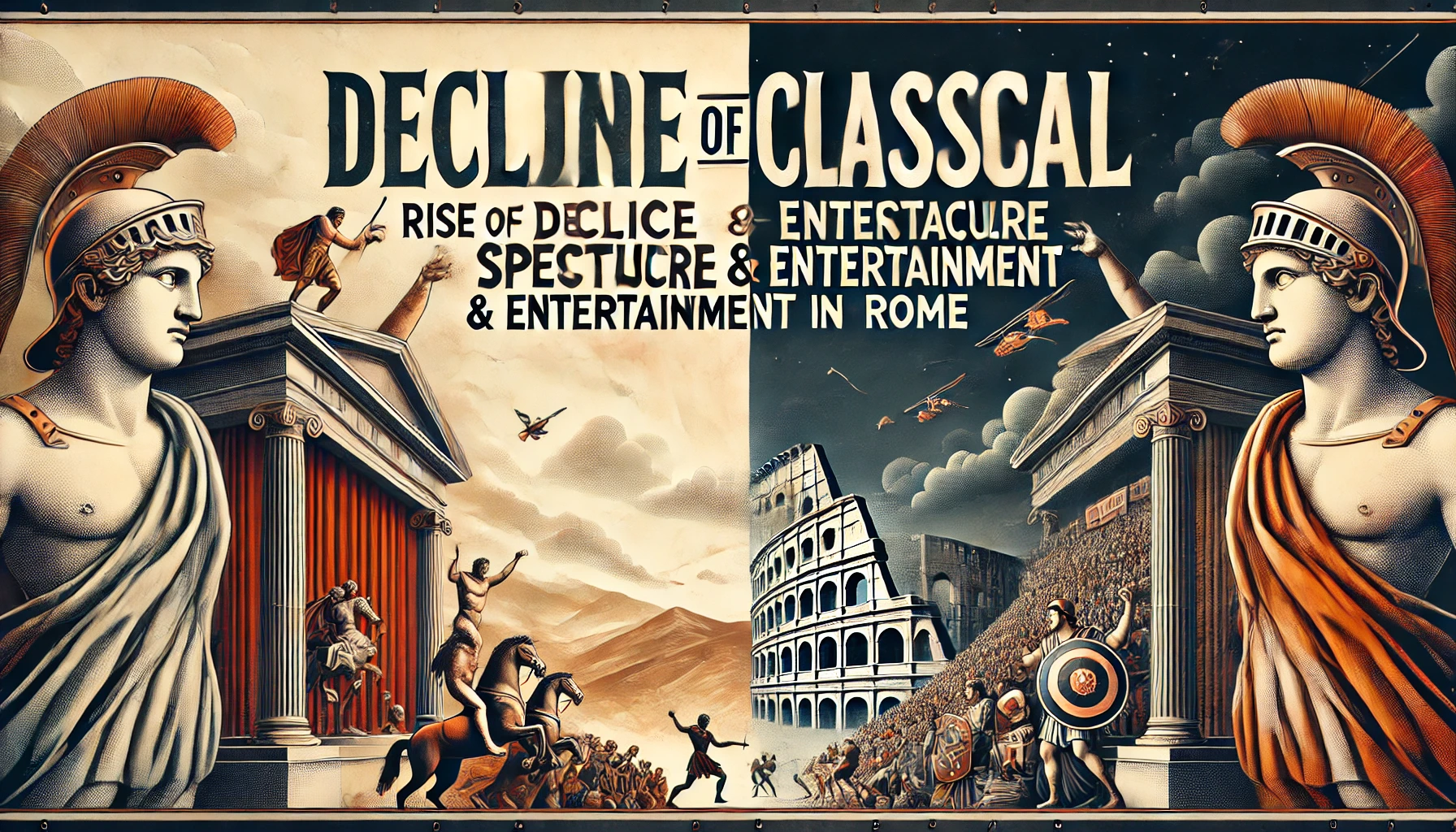 Read more about the article Decline of Classical Drama: Rise of Spectacle & Entertainment in Rome